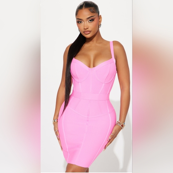 Fashion Nova Bailey Bandage Mini Dress - Picture 2 of 4